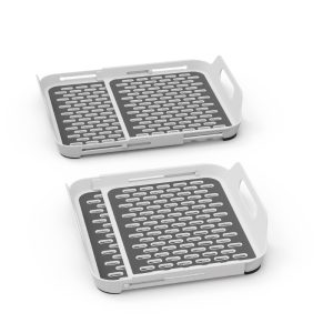 Extendable Draining Sink Mat Tray